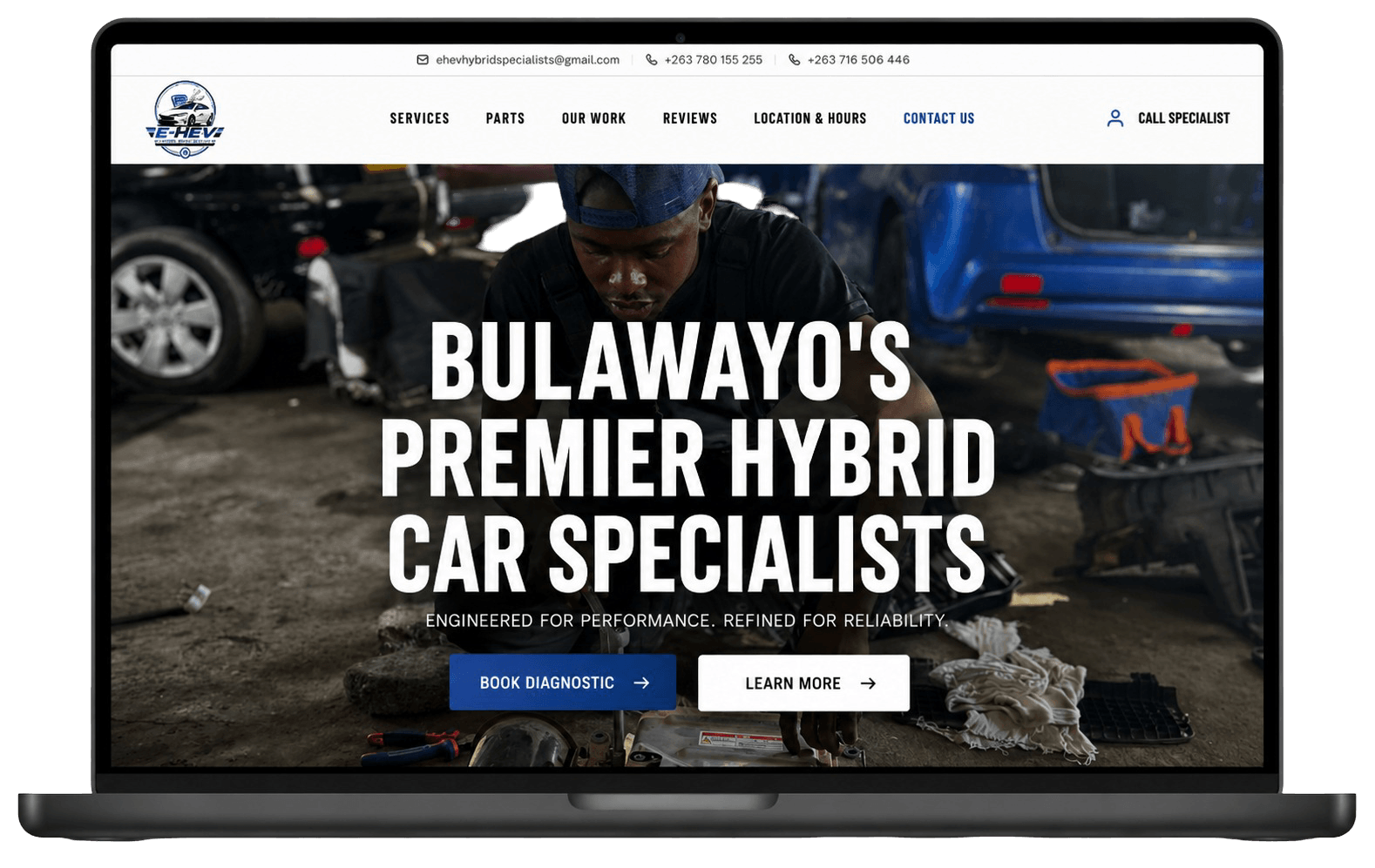 E-HEV Hybrid Specialists website