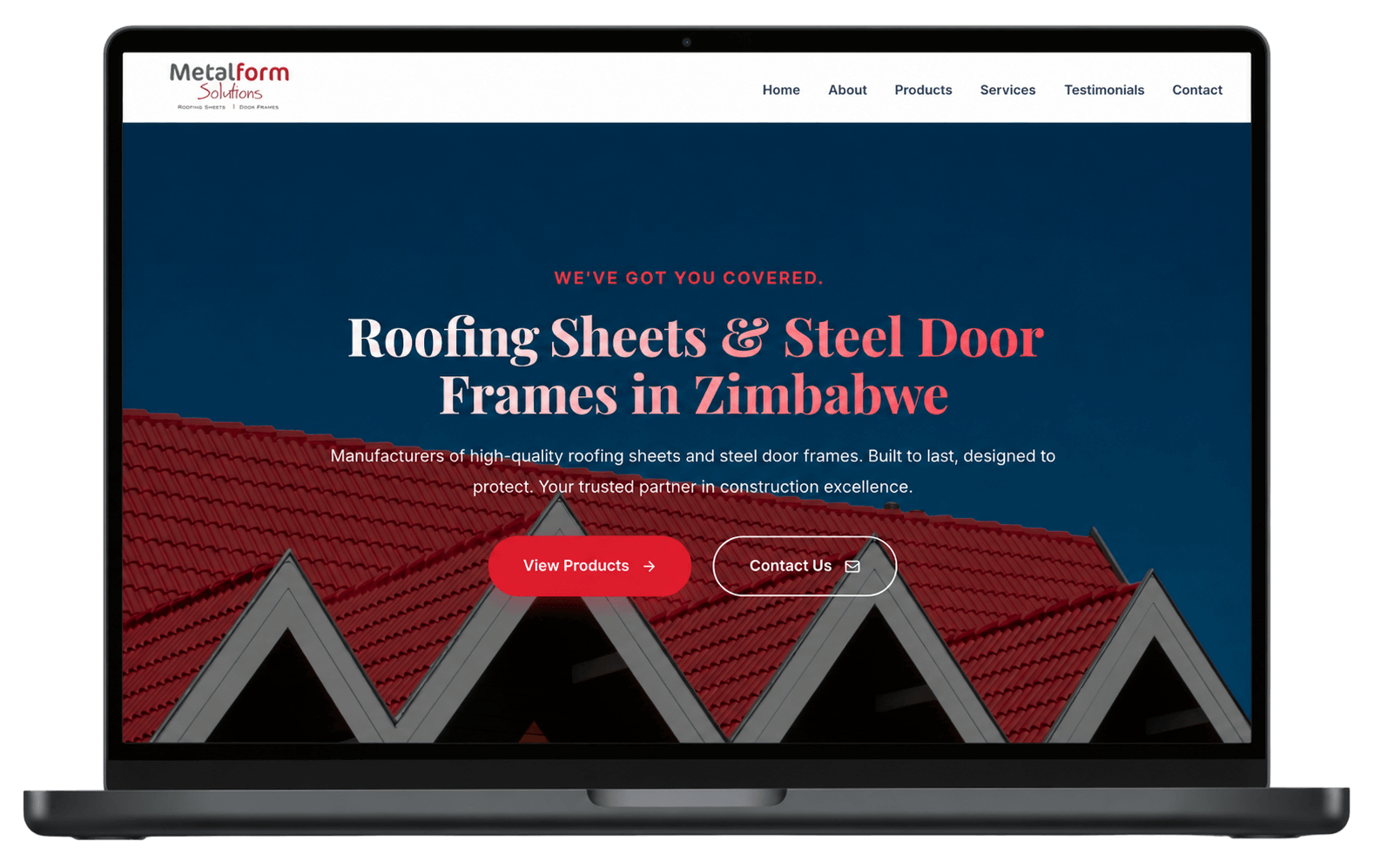MetalForm Solutions website